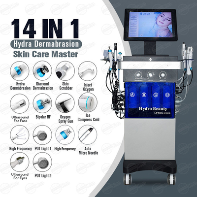 14 in 1 Zuurstof Gezichtsmachine Zonder contact, Diamond Dermabrasion Machine