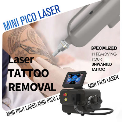 Draagbare tatoeage verwijderingsmachine Q Switch ND YAG Laser Mini Pico