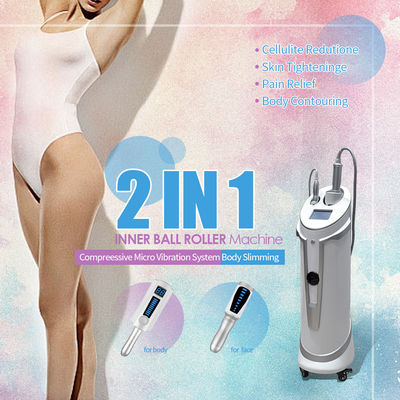Inner Roller Body Slimming Machine 2 Handles Voor huidopheffing Salon gebruik